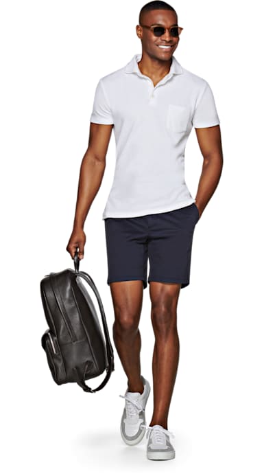 White Terry Polo