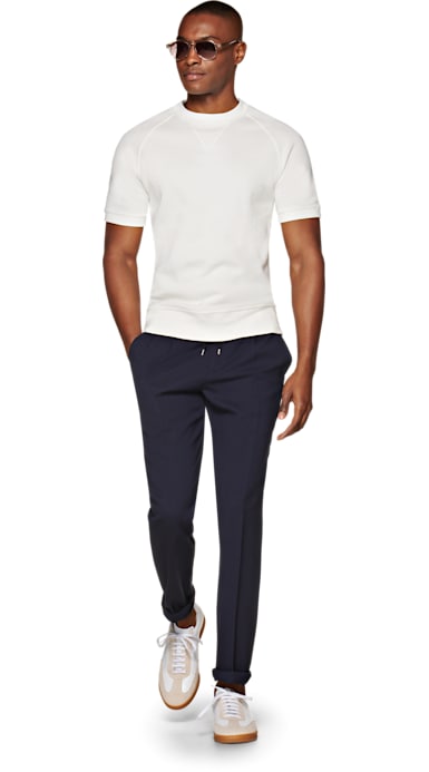 Off White Short Sleeve Crewneck