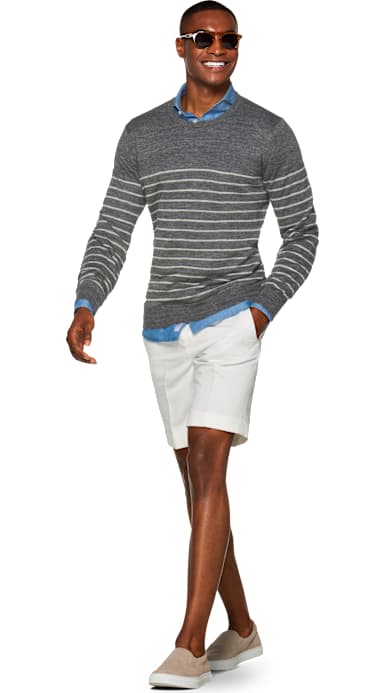 Off White Bennington Pleat Shorts