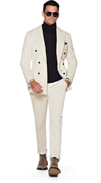 Havana Off White Plain Suit