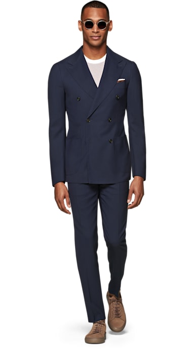 Havana Navy Plain Suit