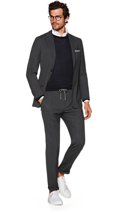 Havana Grey Plain Suit