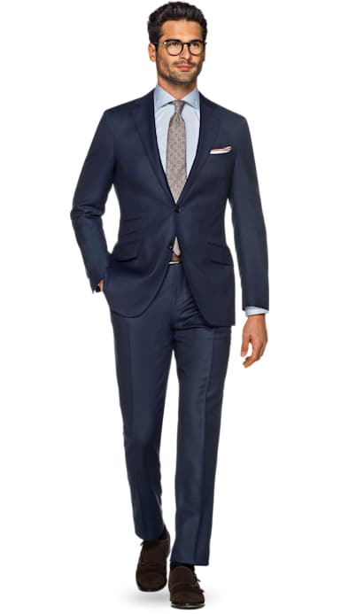 Sienna Blue Birds Eye Suit