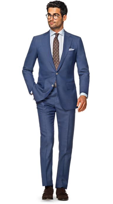 Lazio Blue Plain Suit