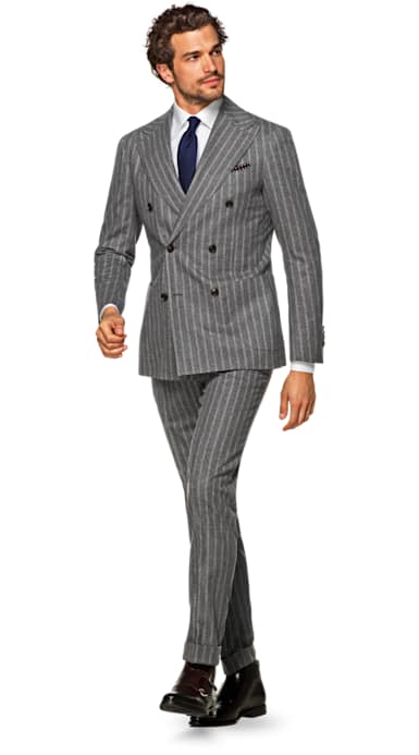 Jort Grey Stripe Suit