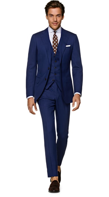 Lazio Blue Plain Suit