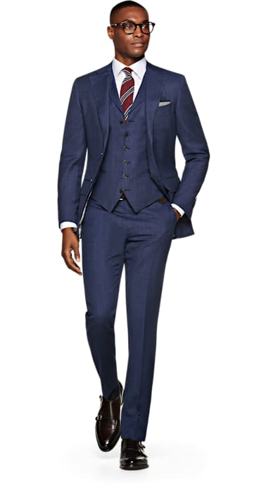 Lazio Blue Plain Suit