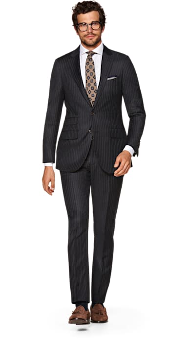 Sienna Grey Stripe Suit