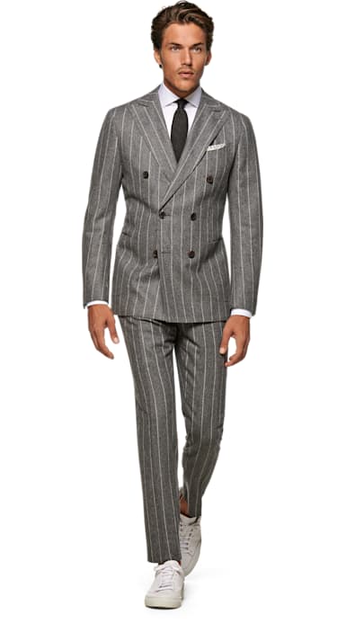 Havana Grey Stripe Suit