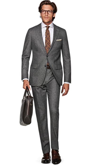 Sienna Grey Plain Suit