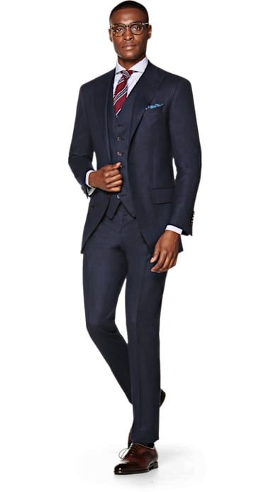 Washington Blue Plain Suit