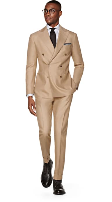 Havana Light Brown Plain Suit