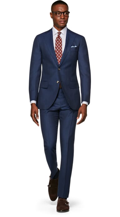 Lazio Blue Check Suit