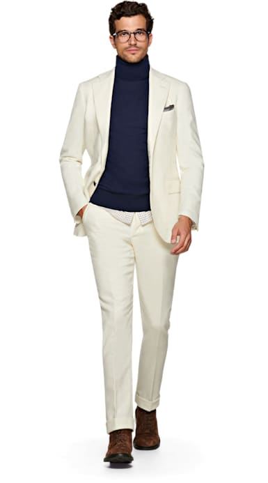 Jort Off White Suit