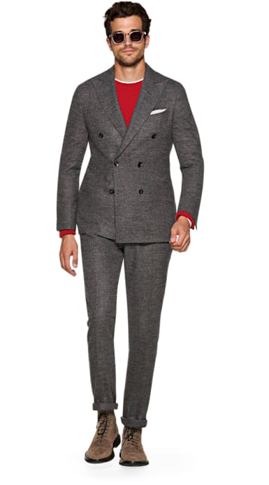 Havana Grey Stripe Suit