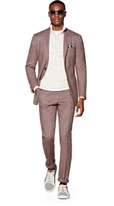 Havana Pink Plain Suit