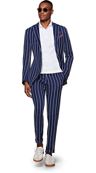 Havana Blue Stripe Suit