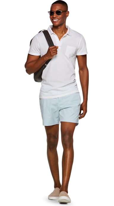Light Blue Swim Shorts