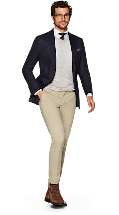 Khaki Washed Chino