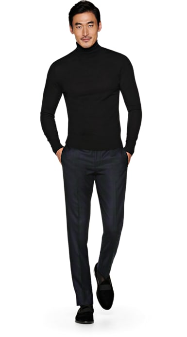 Blue Tuxedo Trousers