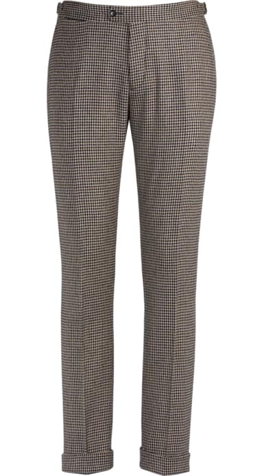 Jort Brown Fishtail Trousers