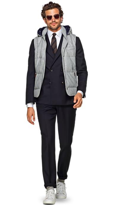 Light Grey Padded Vest