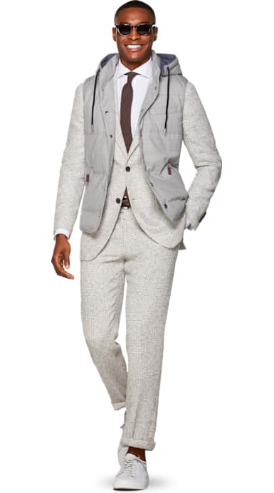 Light Grey Padded Vest