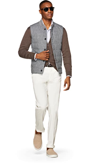 Grey Padded Vest