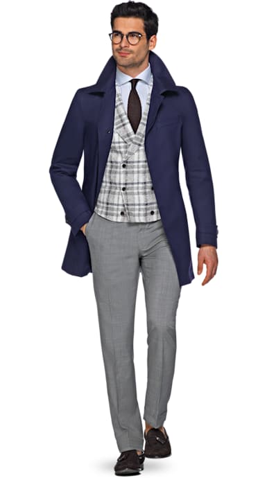 Navy Raincoat