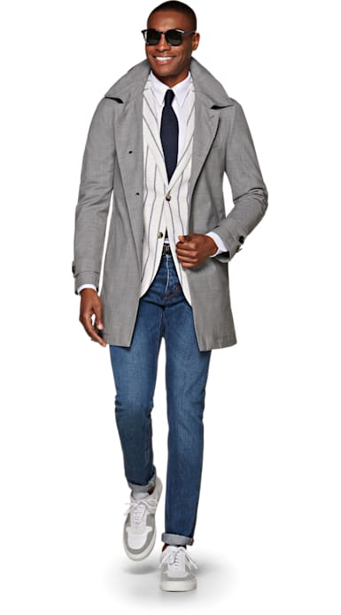 Light Grey Raincoat
