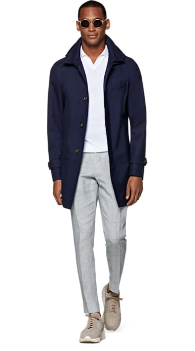 Navy Raincoat