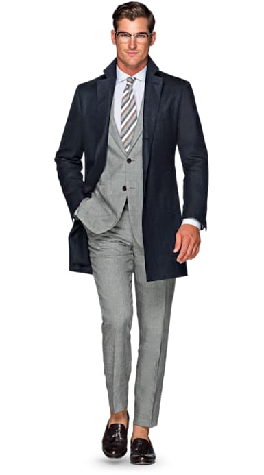 Navy Overcoat