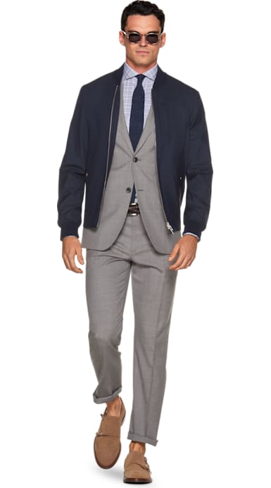 Navy Bomber Jacket