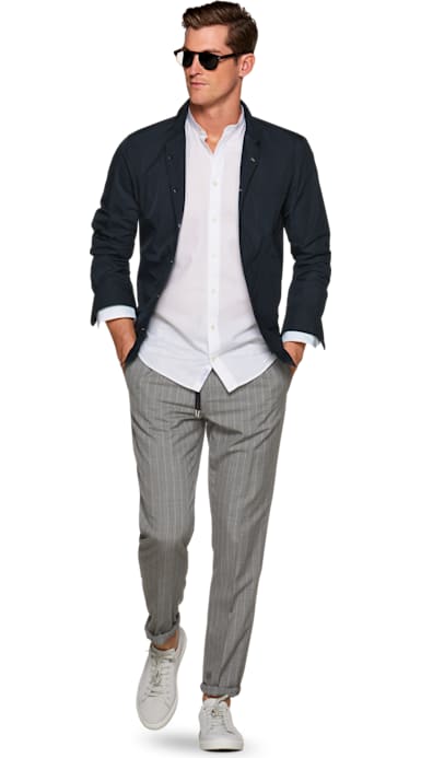 Navy Shirt Jacket