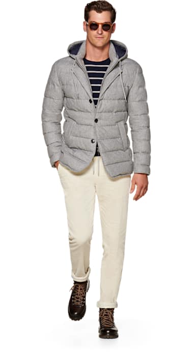 Light Grey Down Jacket