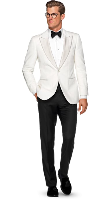 Lazio Off White Plain Dinner Jacket