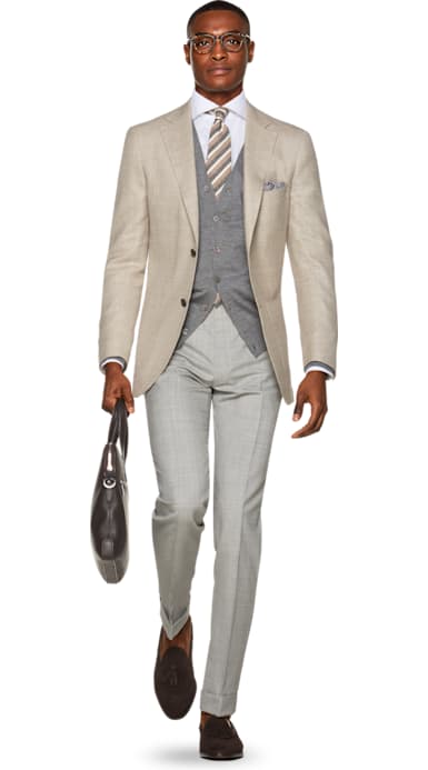Havana Light Brown Check