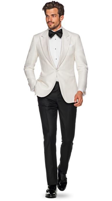 Lazio Off White Plain Dinner Jacket