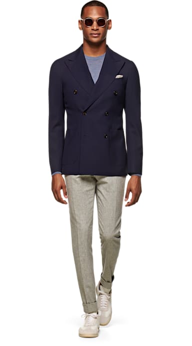 Havana Jacket Navy Plain