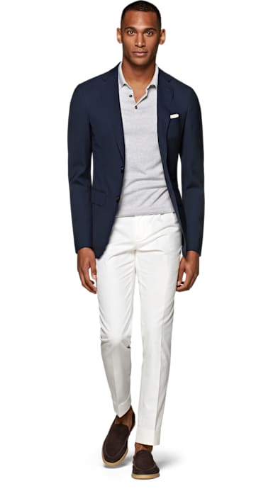 Havana Jacket Navy Plain