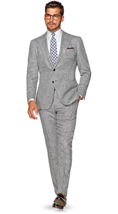 Jort Grey Herringbone