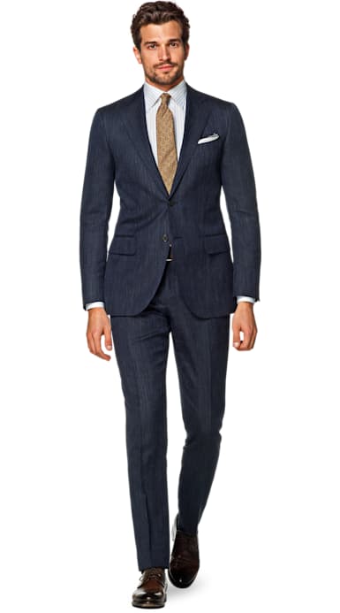Lazio Blue Herringbone