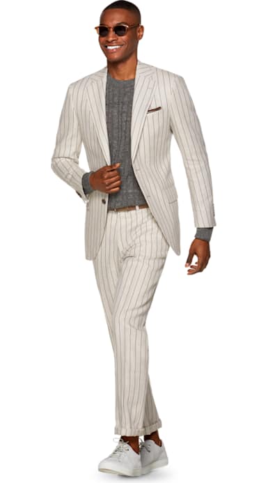 Lazio Light Brown Stripe