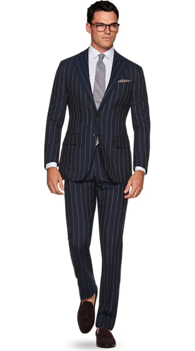 Hartford Navy Stripe