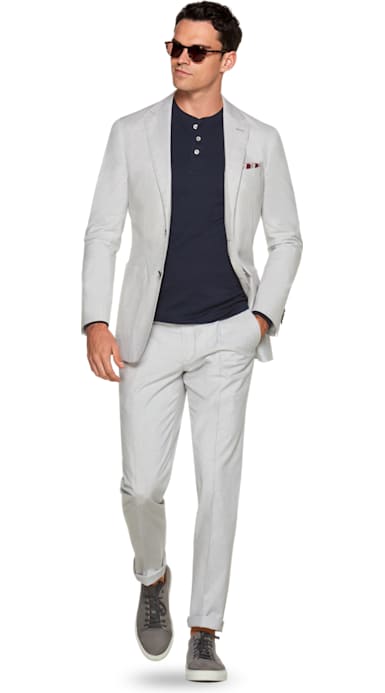 Havana Light Grey Houndstooth