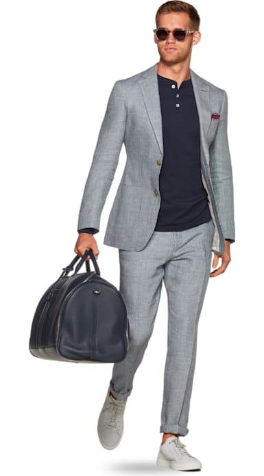 Havana Blue Houndstooth