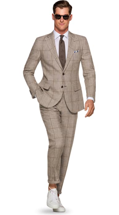 Lazio Brown Check