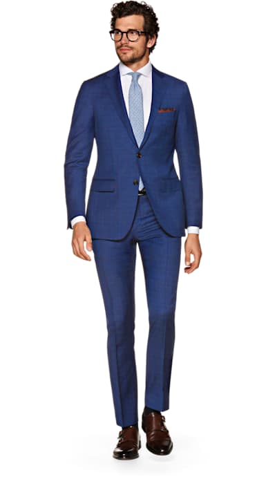 Sienna Blue Check Suit