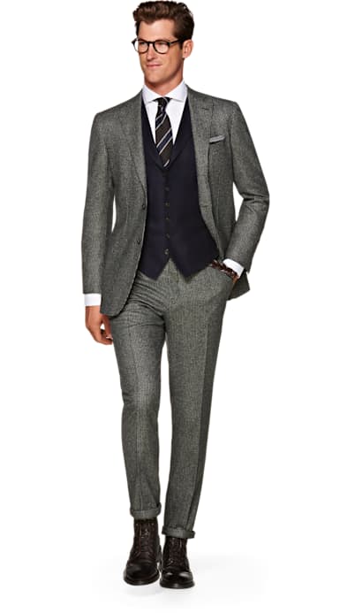 Havana Green Houndstooth