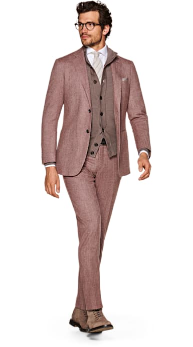 Havana Pink Herringbone